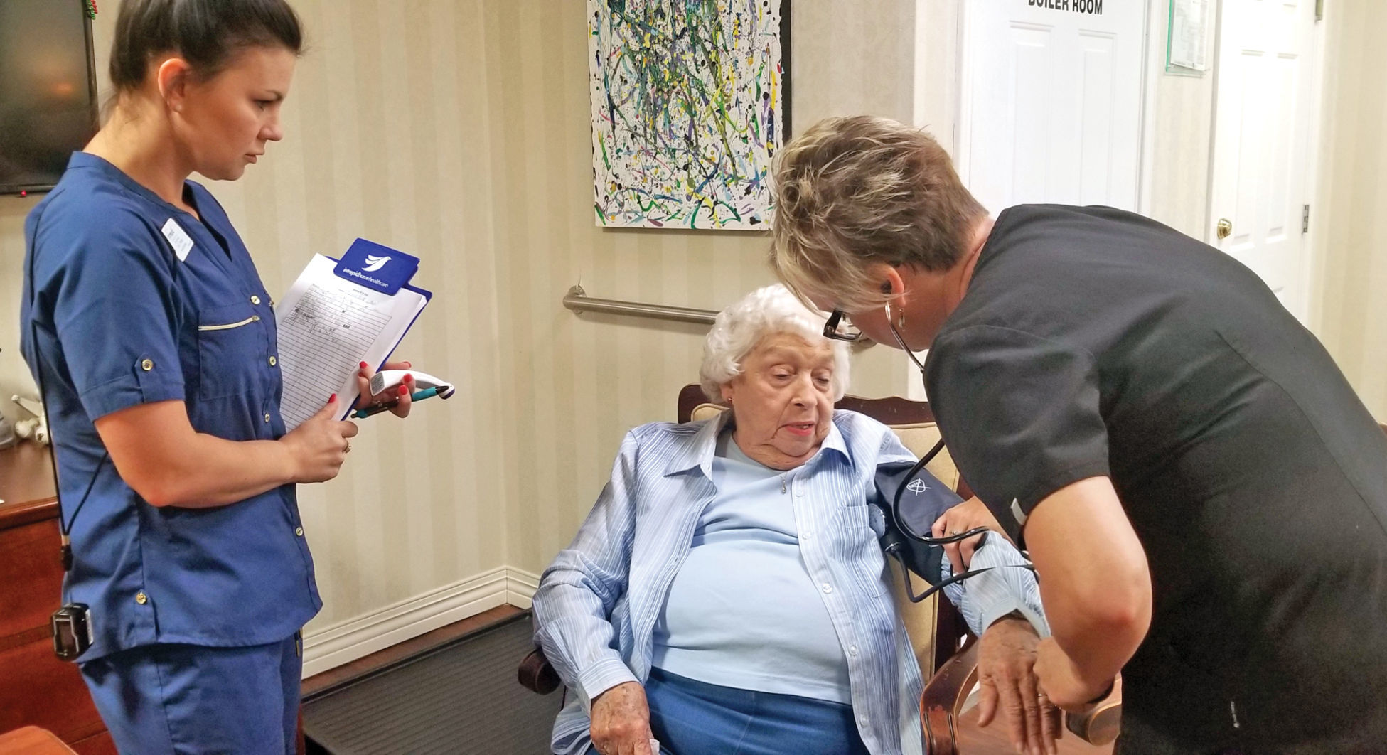 Intrepid Home Health volunteers at Morning Pointe